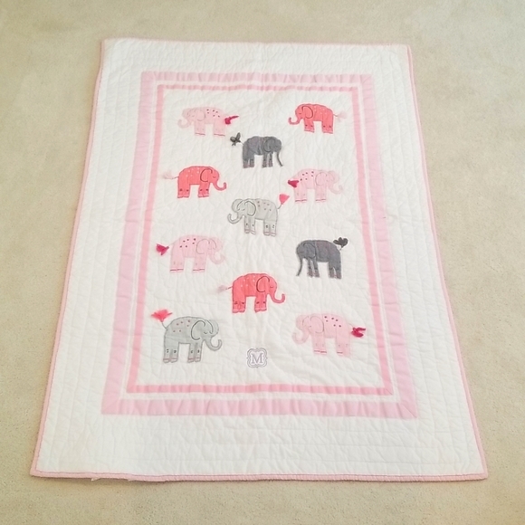 Pottery Barn Kids Harper Quilt & Sheet for Crib "M" and Winter Fitted Crib Sheet - Picture 2 of 14